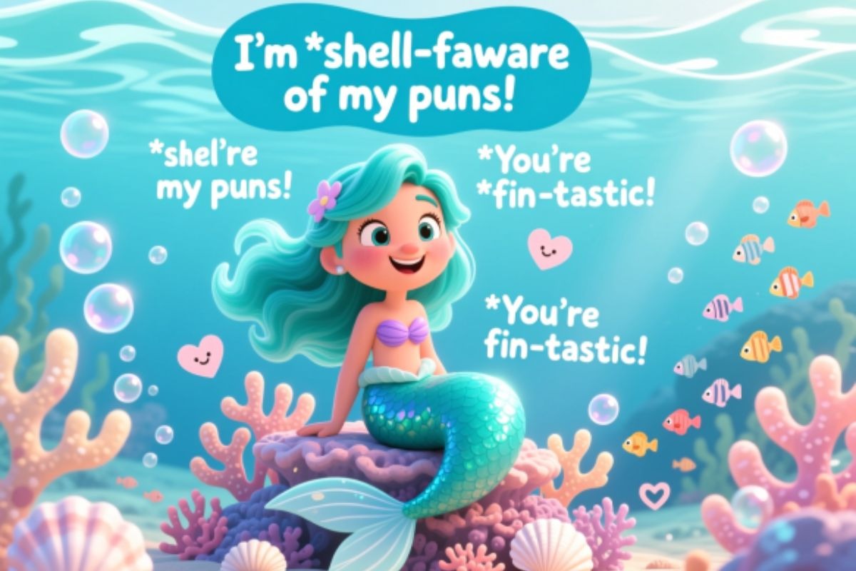 300 Mermaid Puns Cute One Liners For Instagram Captions & kids