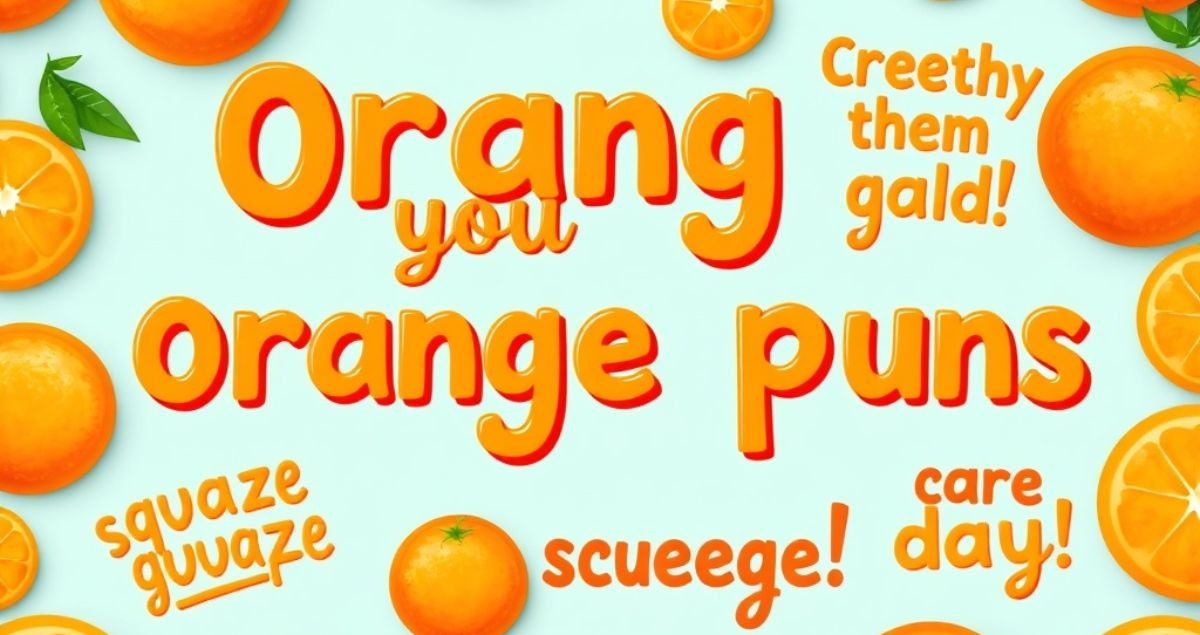 300+ Orange Puns: Cute, Funny & Short One-Liner Captions for Instagram